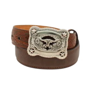 Nocona Kids Western Longhorn Buckle