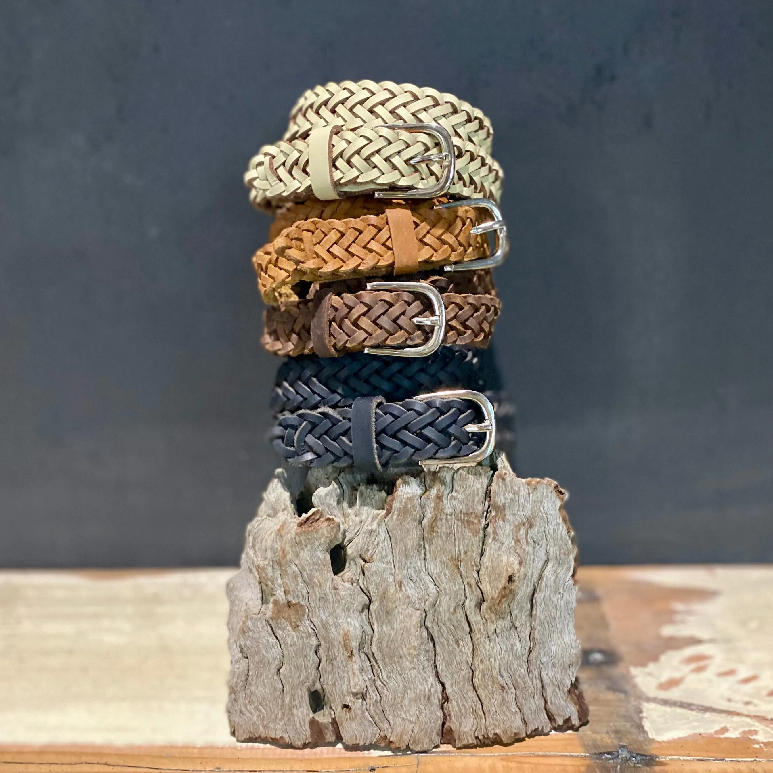 Plaited Leather Belts