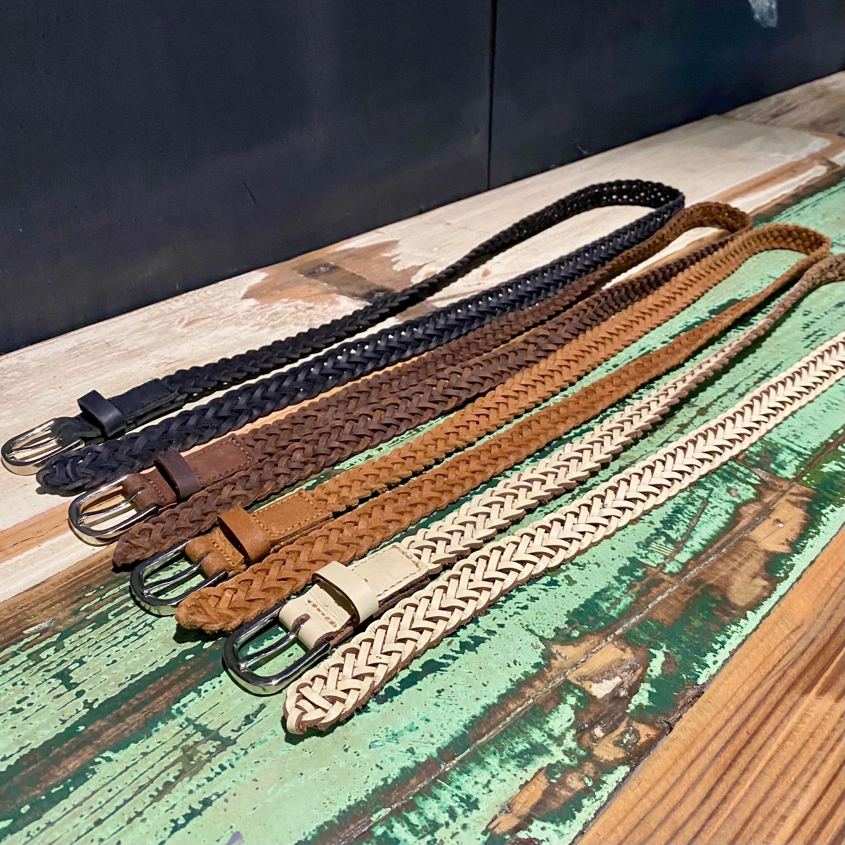 Plaited Leather Belts