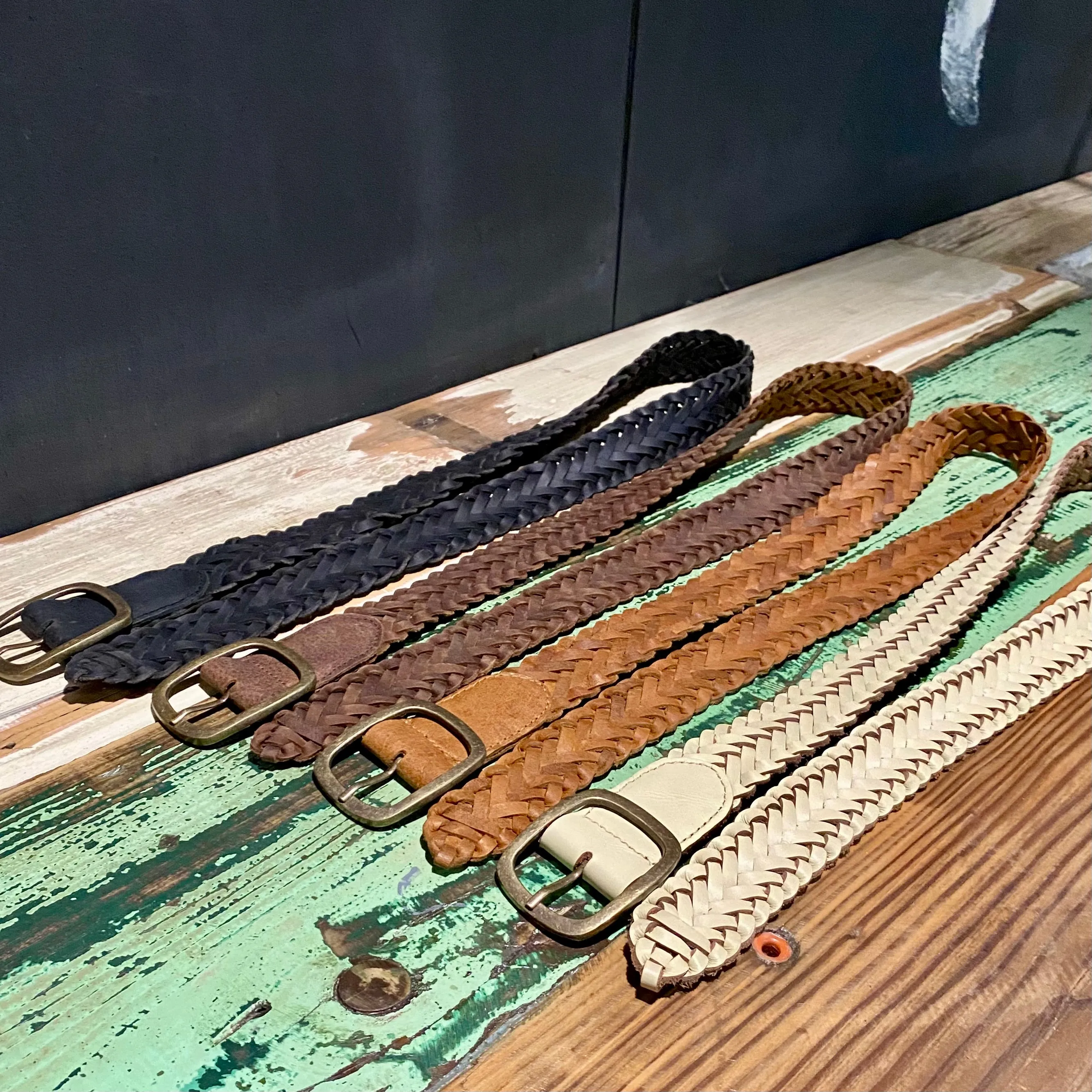 Plaited Leather Belts