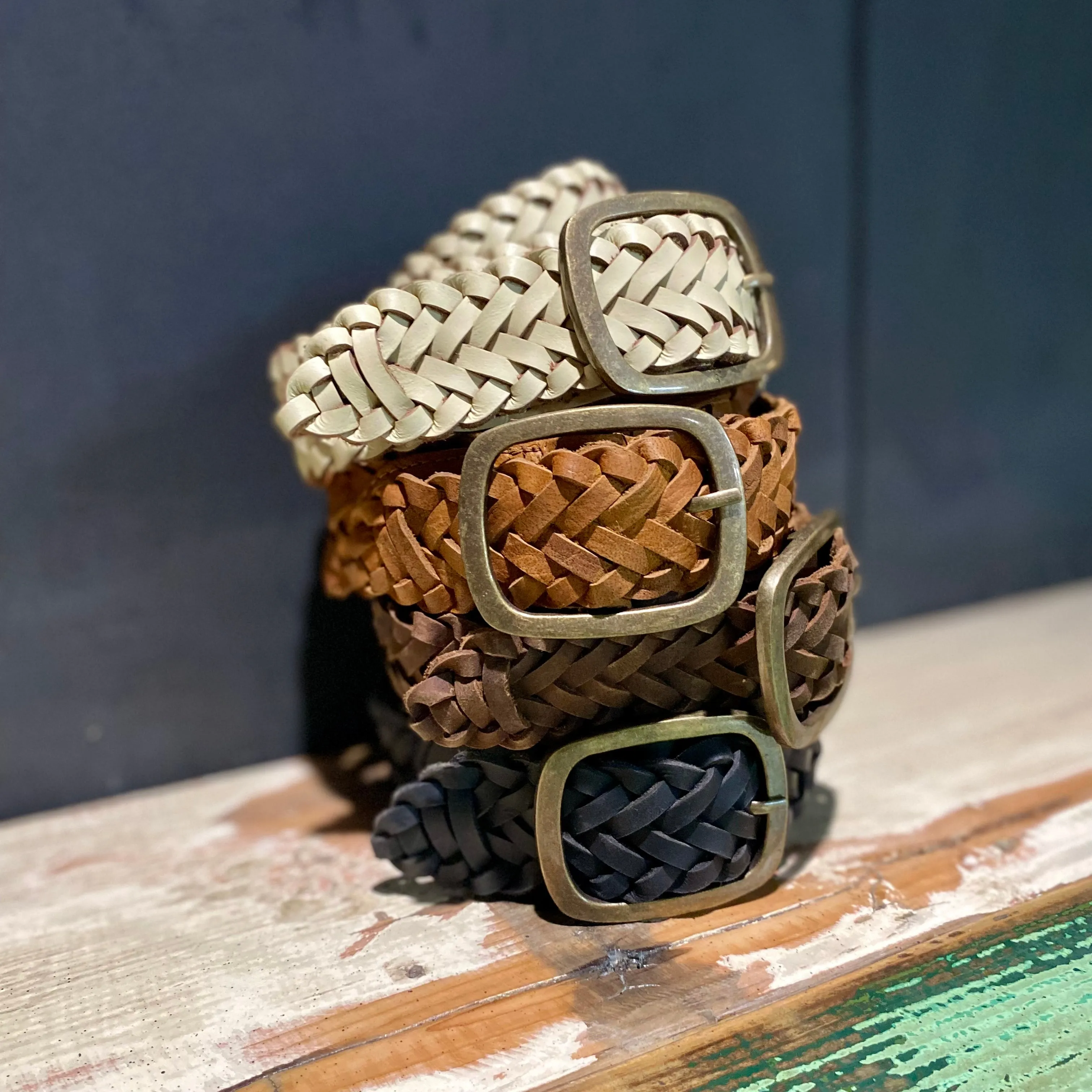 Plaited Leather Belts