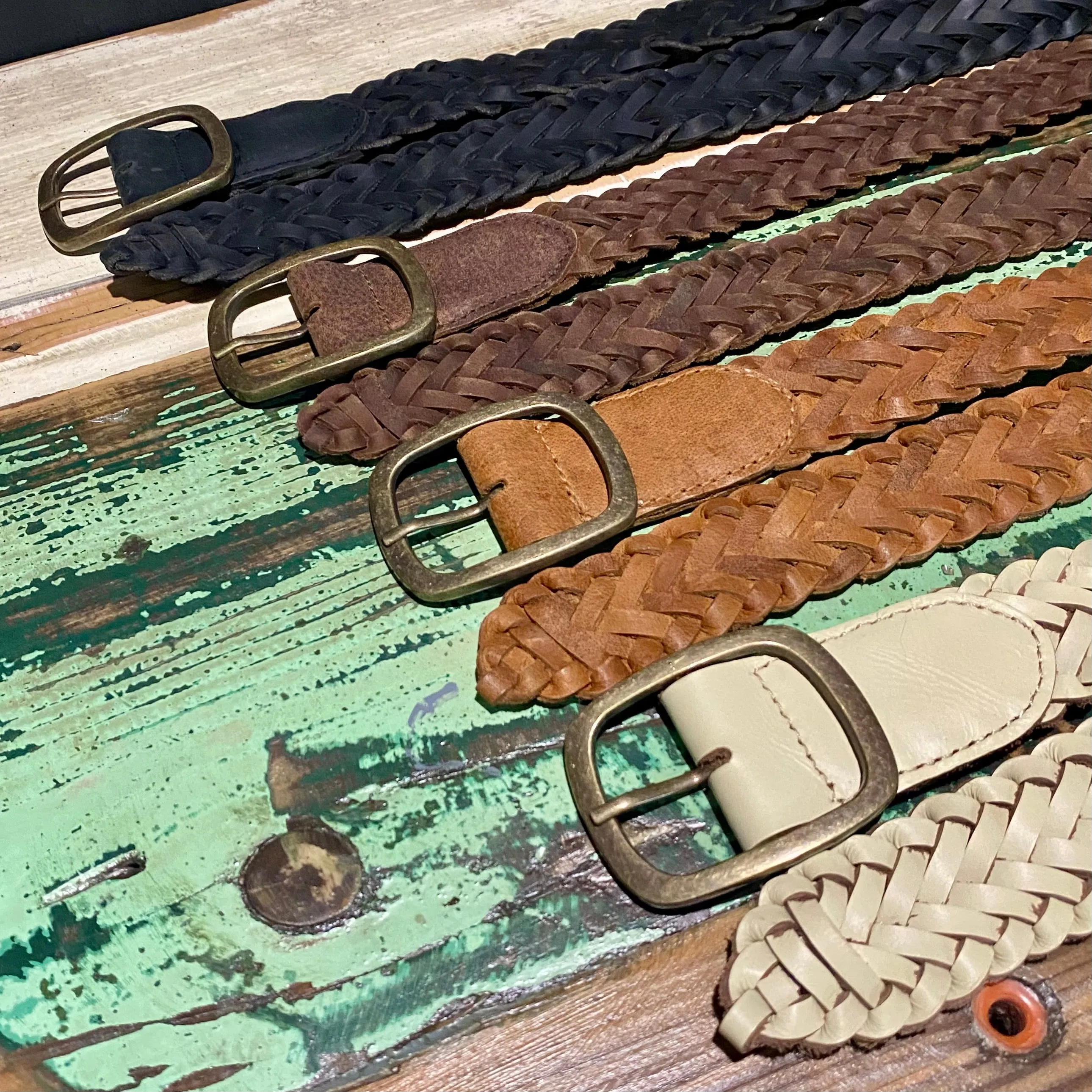 Plaited Leather Belts