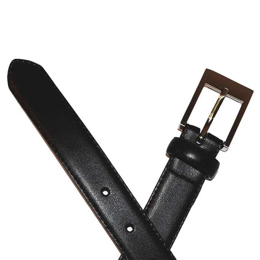 PRESTON - Black Genuine Leather Boys Belt