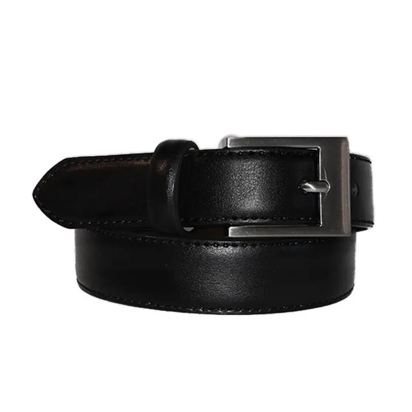 PRESTON - Black Genuine Leather Boys Belt