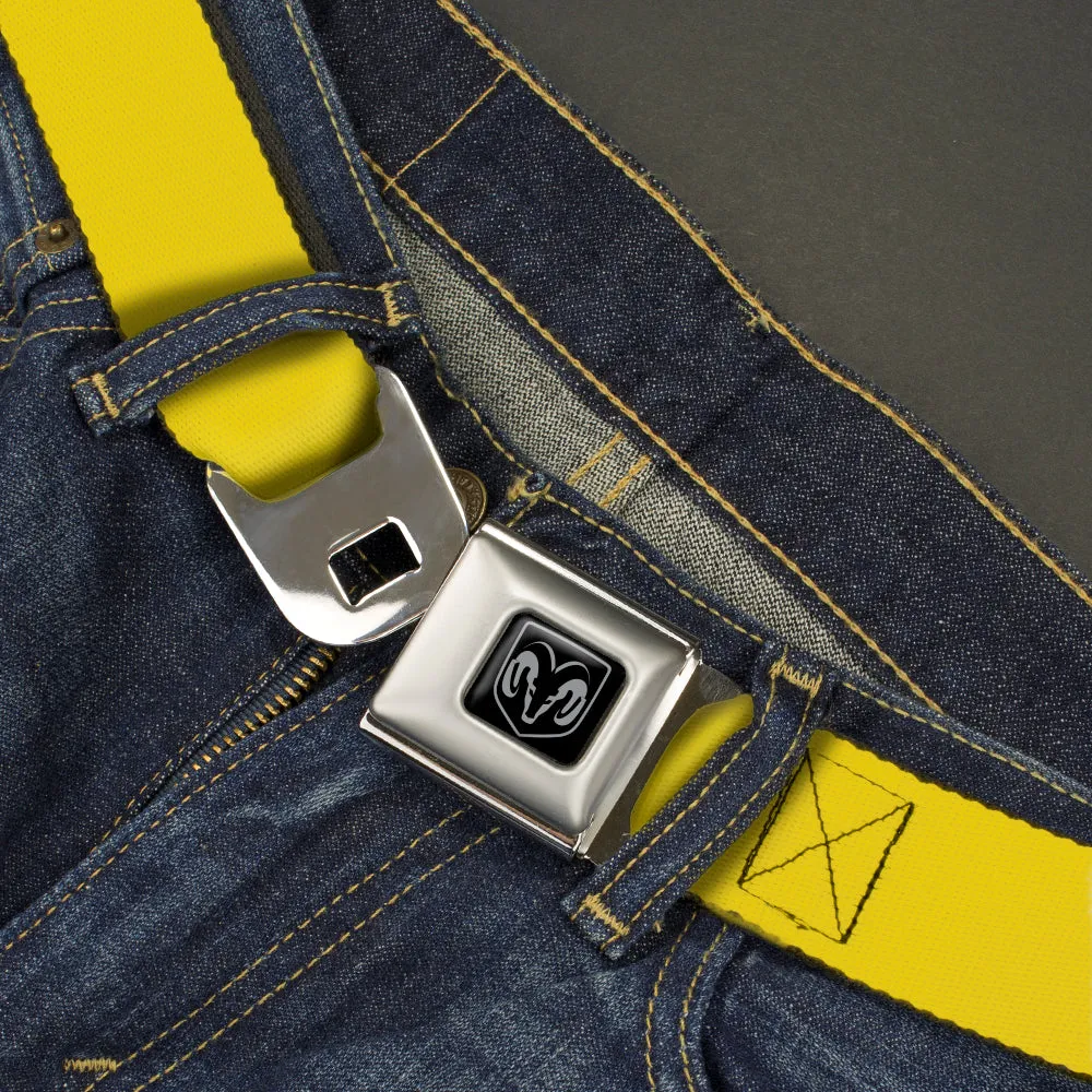 Ram Seatbelt Belt - Yellow Webbing