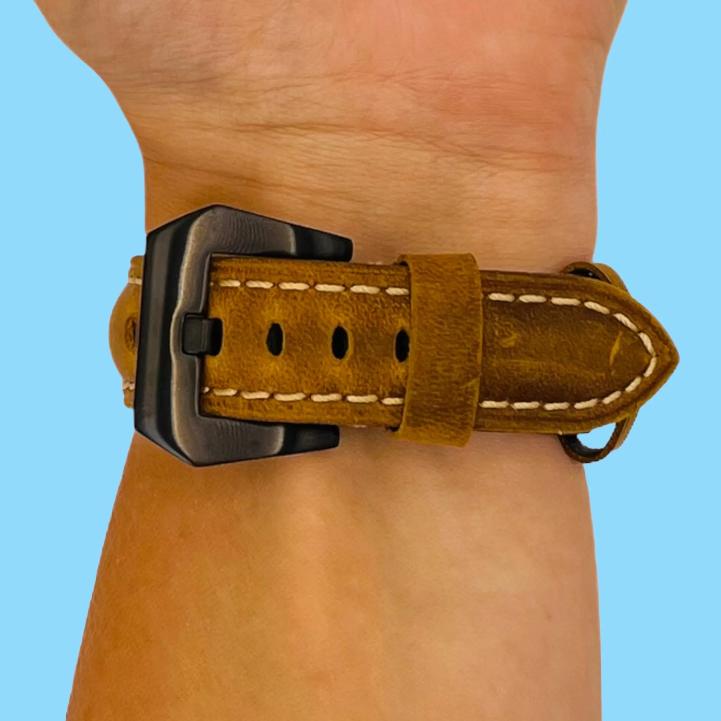 Retro Leather Straps Compatible with the Polar Vantage M