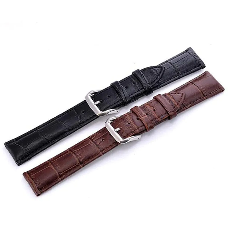 Snakeskin Leather Watch Straps Compatible with the Garmin 18mm Range