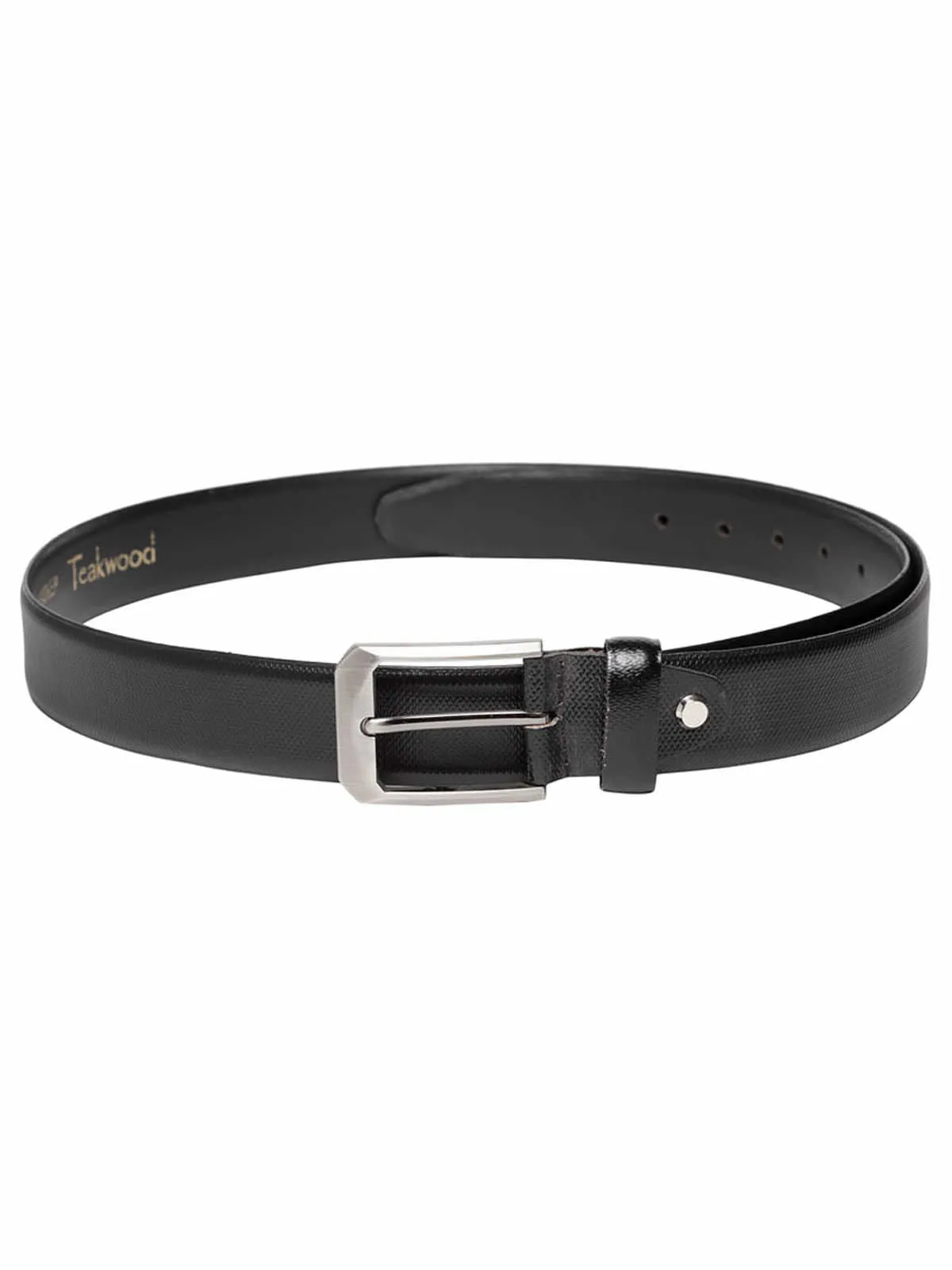 Teakwood Leather Black Belts