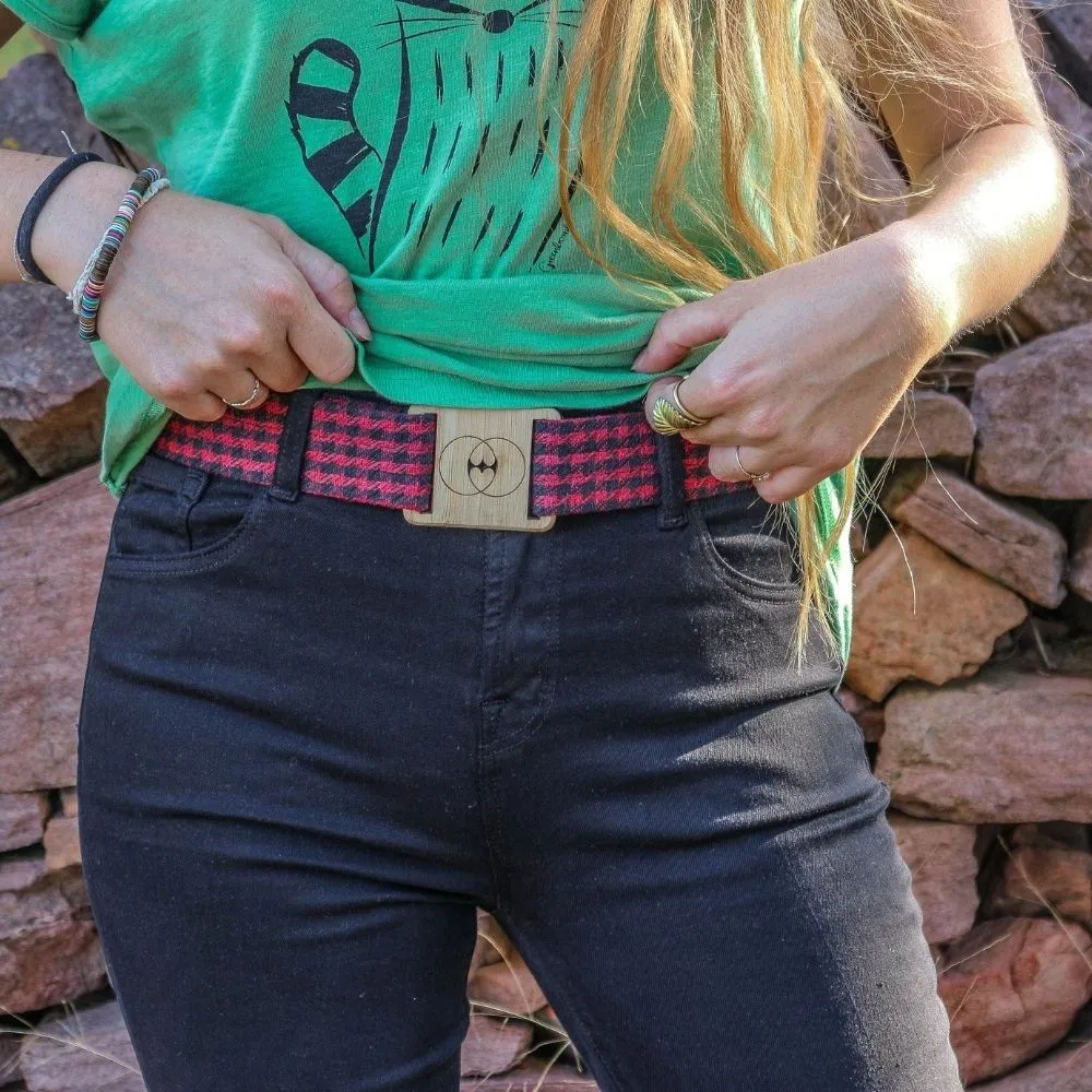 Vegan belt pdg red GAU014