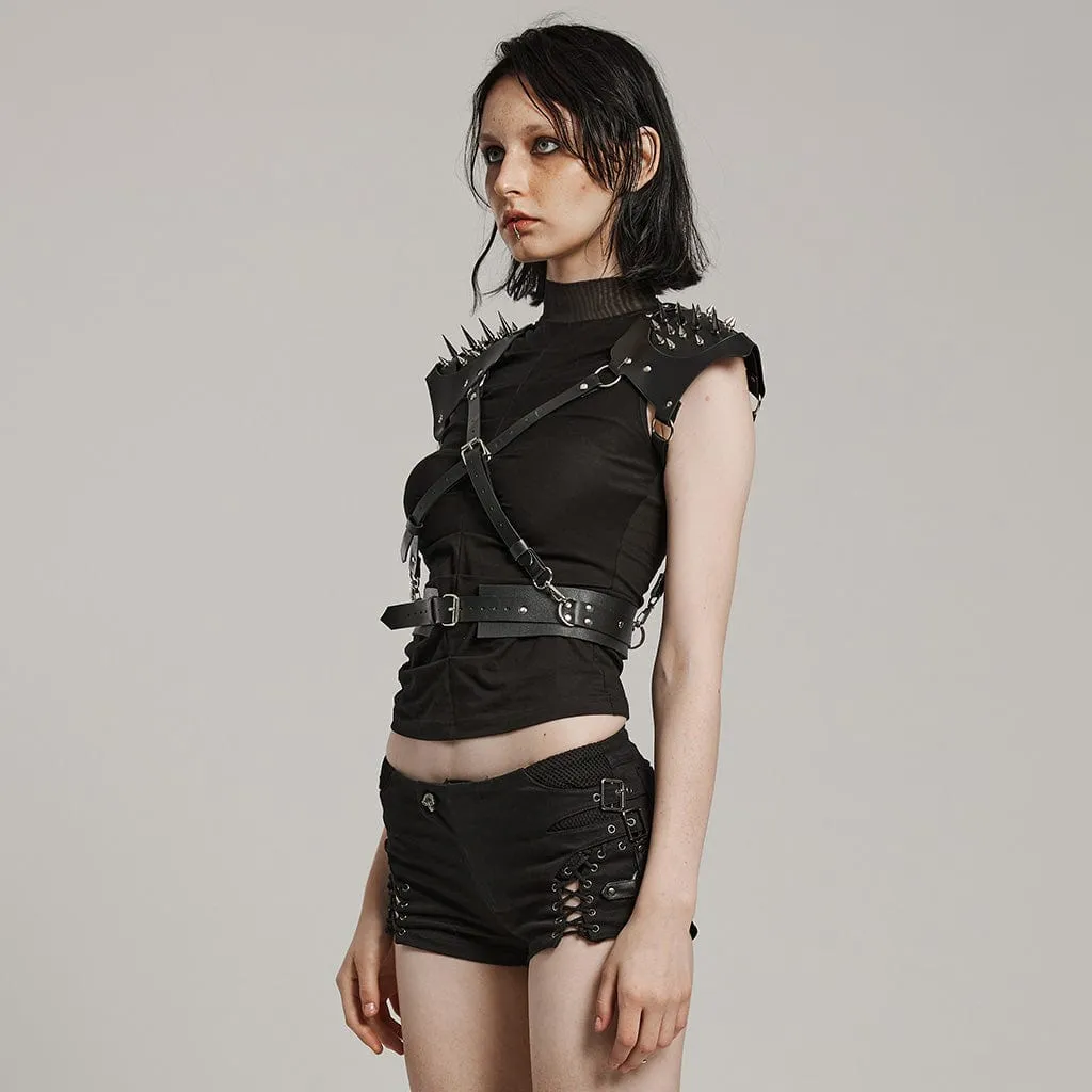 Women's Punk Stud Buckle Body Harness